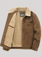 Men's Warm Fleece Full Zip Jacket Lightweight Soft Coat