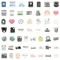 100pcs Dentist Nurse Doctor Stickers - Water Bottle & Laptop Stickers