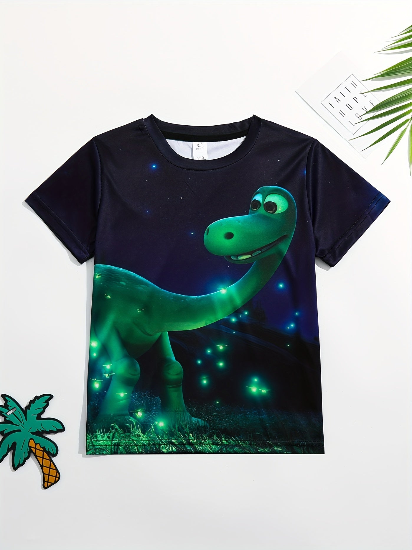 Boys' Dinosaur T Shirt 3D Print Short Sleeve Tee for Summer Outdoor Fun