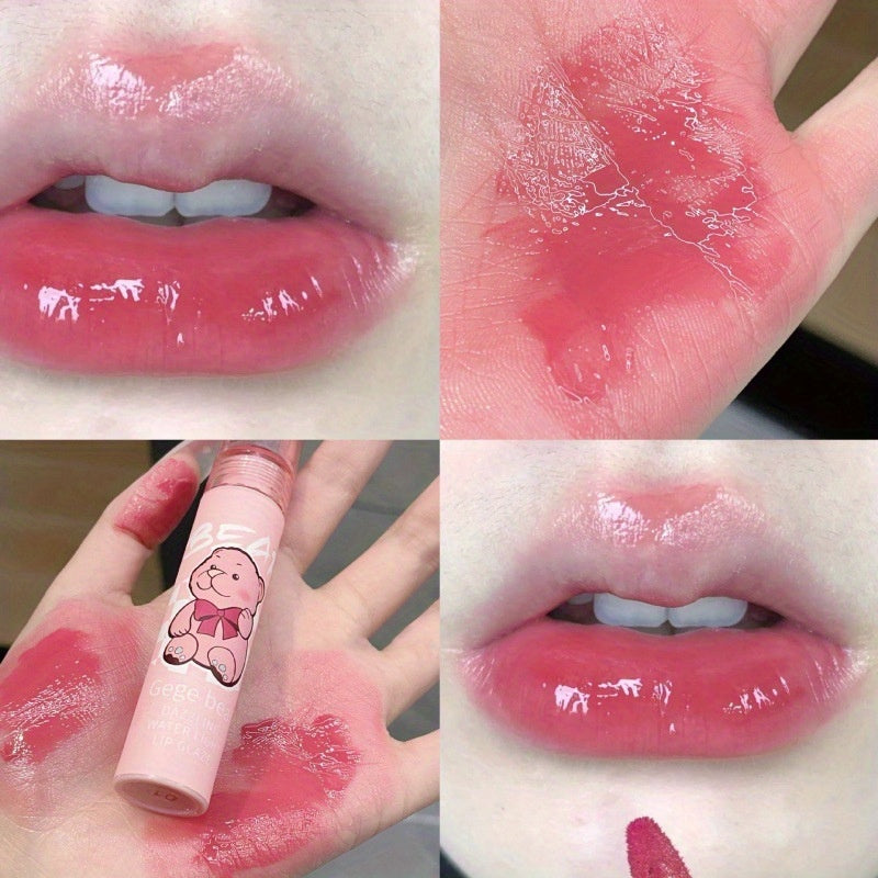 Dewy Lip Glaze Glass Shimmer Lip Gloss Moisturizing Transparent Liquid Lipstick