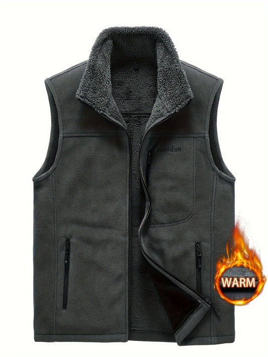 Men's Plush Lined Casual Tops for Winter Activities
