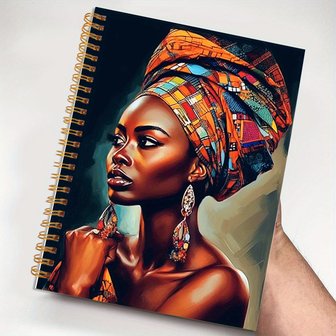 Inspirational African American Woman Notebook 13.97x21.08 cm