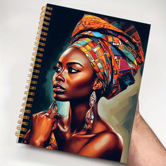 Inspirational African American Woman Notebook 13.97x21.08 cm