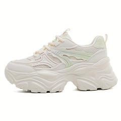 Chunky Platform Sneakers for Women Lace up Running Shoes