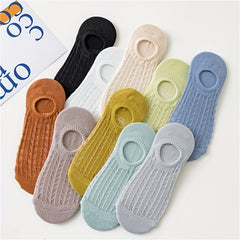 10 Pairs Cut Out Ankle Socks Lightweight Women's Stockings