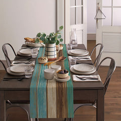 Rustic Linen Table Runner for Holiday Parties