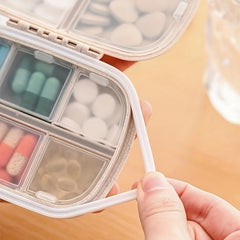 8 Grid Portable Sealed Medicine Box for Outdoor Camping Hiking Fishing