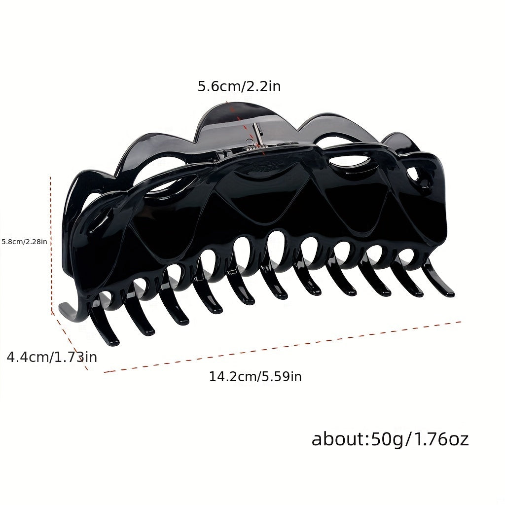 Glossy Large Hair Claw Clip for Women Girls Curly Hair