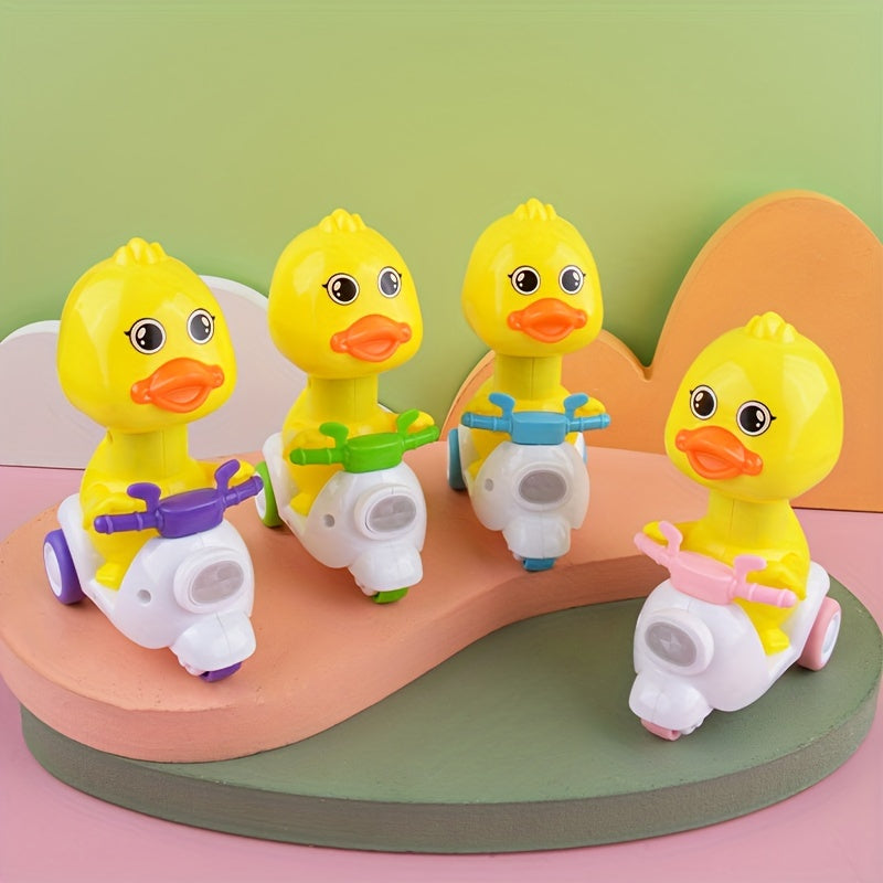 Duck Toy Cars Set for Toddlers - Friction Powered Press and Go Cartoon Vehicle