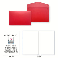 Funny Retirement Cards With Envelope - Hilarious Office Remembrance Cards