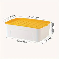 Plastic Storage Box with Lid Large Capacity