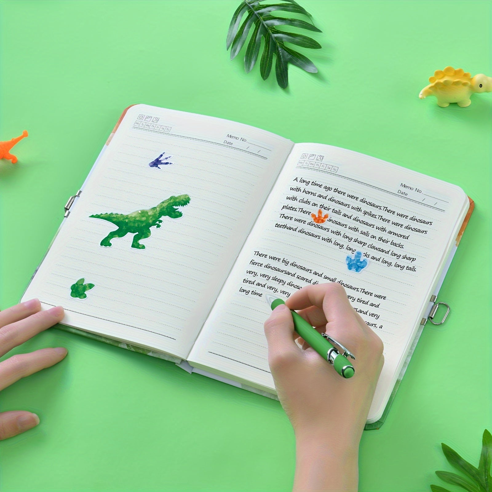 A5 Personalized Lock Diary Dinosaur Journal Notebook