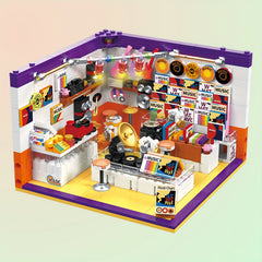 Mini Building Blocks Construction Set for Teenagers Hair Salon & Record Store