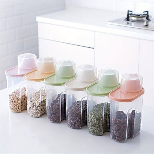 Portable Rice Bucket with Pour Spout Storage Container