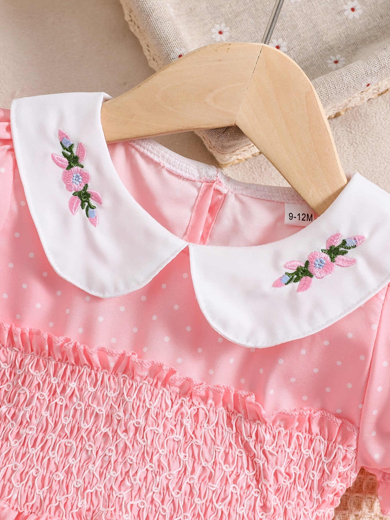Polka Dot Puff Sleeve Dress for Girls