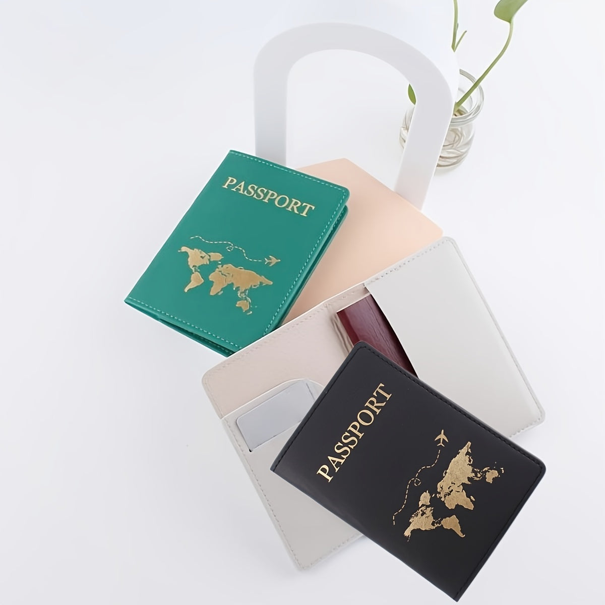Leather Passport Holder ID Card Holder Wedding Gift Multiple Colors