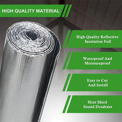 Reflective Insulation Foam Sheet Double Side Aluminum Foil Bubble Roll