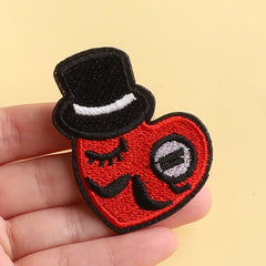 5pcs Girls Star Letter Embroidered Badge DIY Decorative Accessories for Clothes