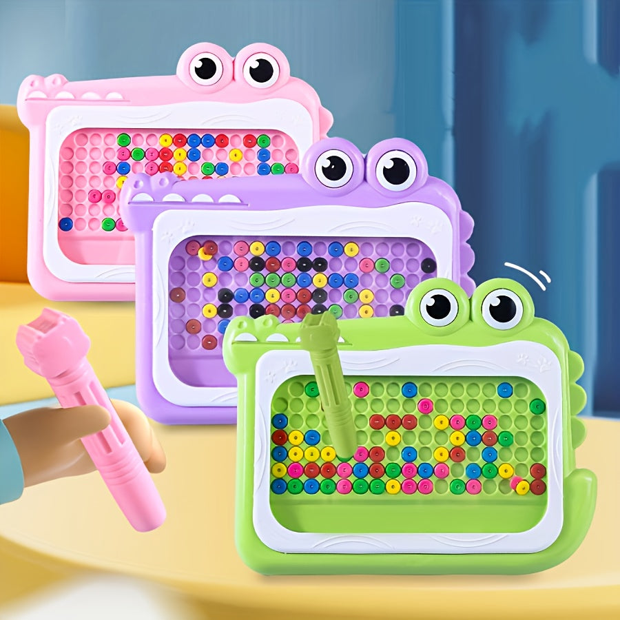 Kids' Crocodile Magnetic Drawing Board Puzzle Chessboard