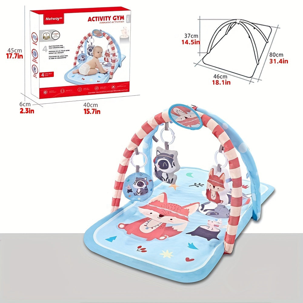 Cartoon Baby Gym Play Mat for Newborns & Toddlers