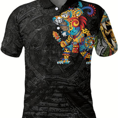 Cartoon Soldier Pattern Men's Casual Comfy Custom Fit Shirt
