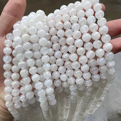 15in Moonstone Beads 6 8 10mm Round Loose Spacer Beads DIY Jewelry Making
