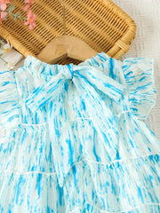 Girls Big Bow Princess Pompon Skirt A line Exotic Princess Skirt