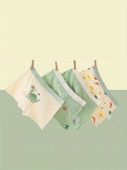 4pcs Boys Teen Cartoon Boxer Briefs Clothes