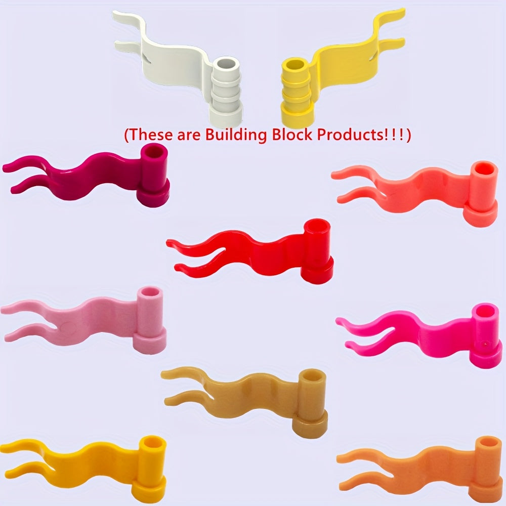 20pcs Mini Building Blocks Pillbox Flag DIY Toys Mixed Colors