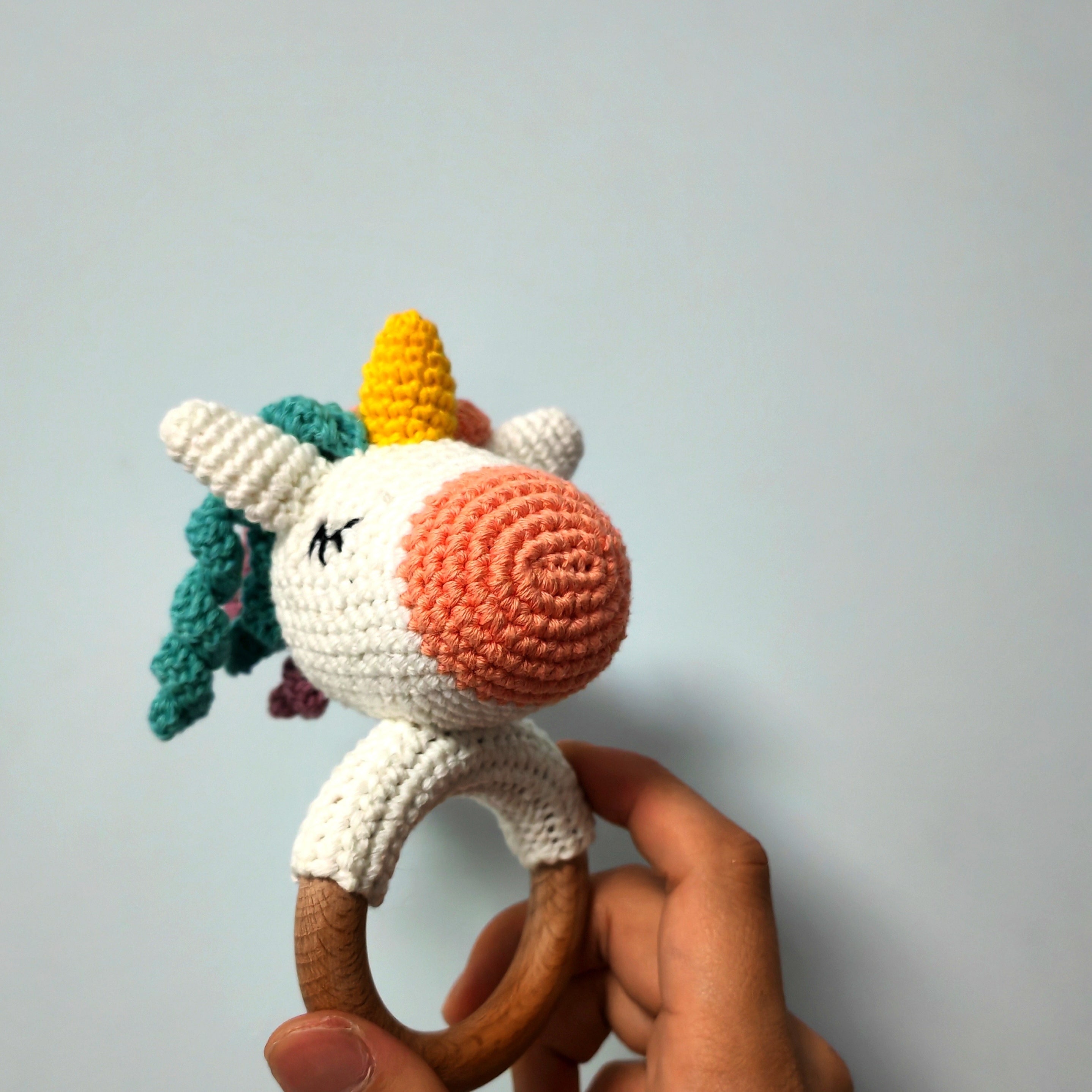 Little Unicorn Bracelet Rattles Doll Ideal Gift for 0-3 Year Olds
