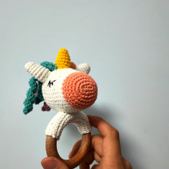 Little Unicorn Bracelet Rattles Doll Ideal Gift for 0-3 Year Olds