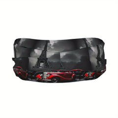 Paris Eiffel Tower & Vintage Car Sports Headband
