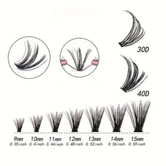 Wispy Soft Natural Look Cluster Lash Mini D Curl Individual Lashes