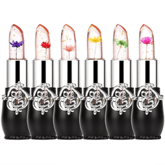 6pcs Temperature Changing Lipstick Long Lasting Peach Lip Balm