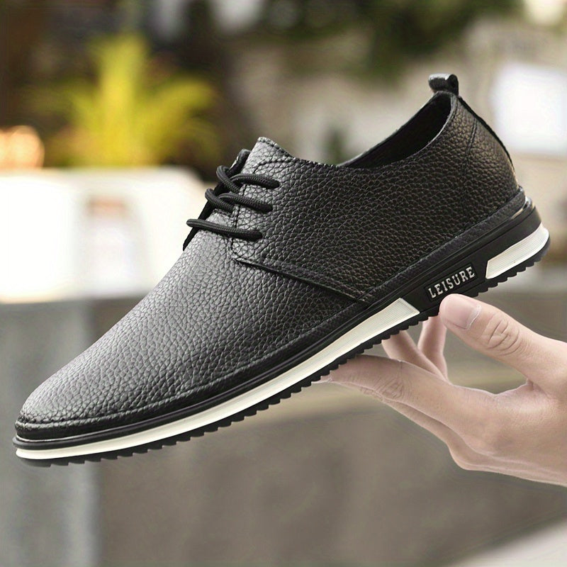Men's Smart Casual Walking Shoes, Lace Up, Assorted Colors