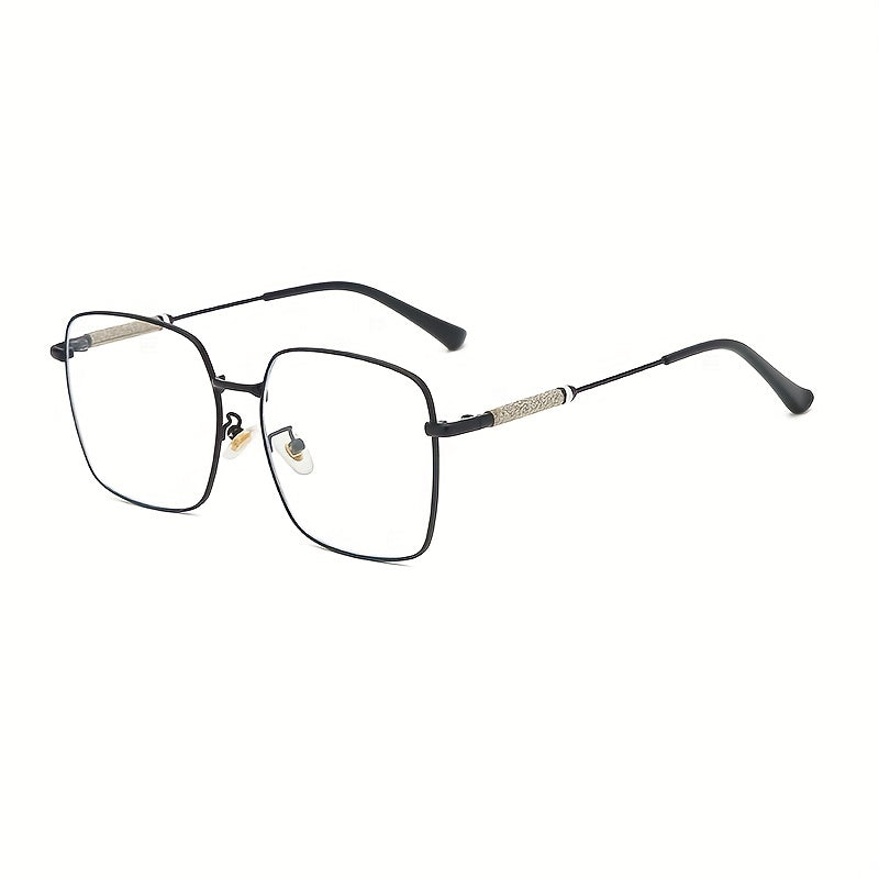 Glitter Rhinestone Square Lens Glasses For Women Men