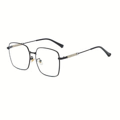 Glitter Rhinestone Square Lens Glasses For Women Men