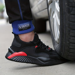 Men's Reflective Steel Toe Anti-skid Safety Work Shoes