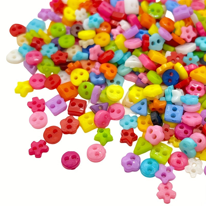 100pcs 6mm Mini Buttons Mixed Colors Doll Clothing DIY Sewing Accessories