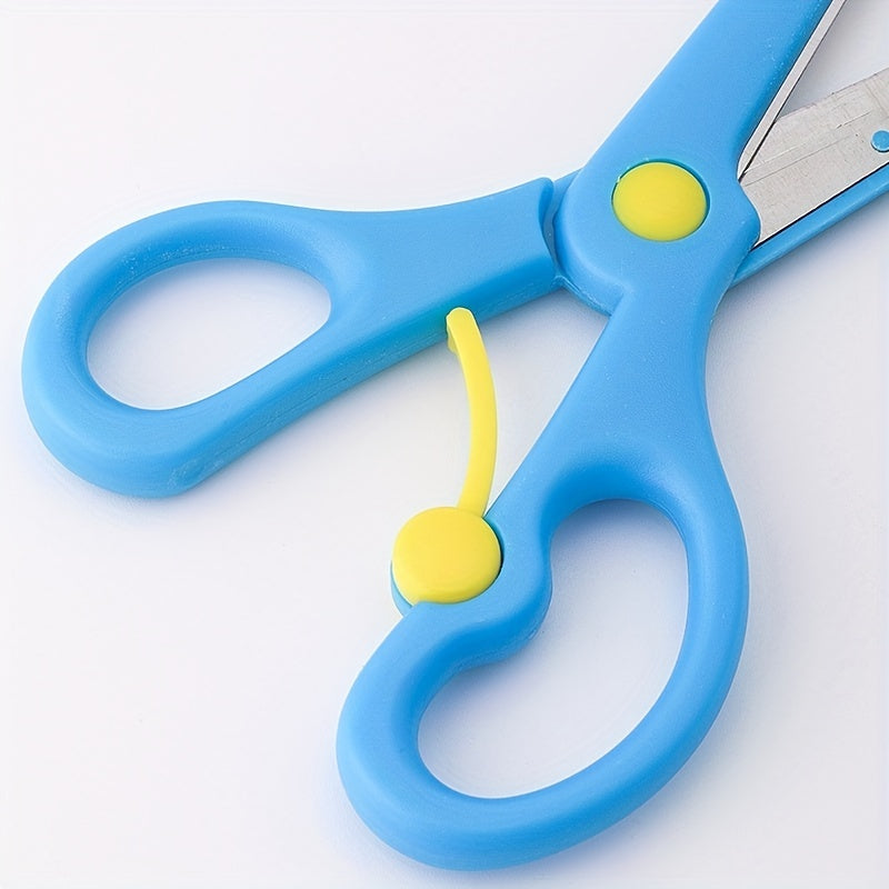 Round Head Office Paper Cutting Tool Stainless Steel Scissors