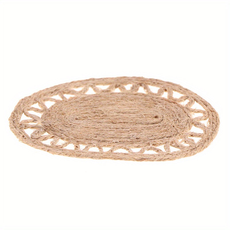 Mini Dollhouse Hemp Rope Carpet - Enhance Dollhouse Floors