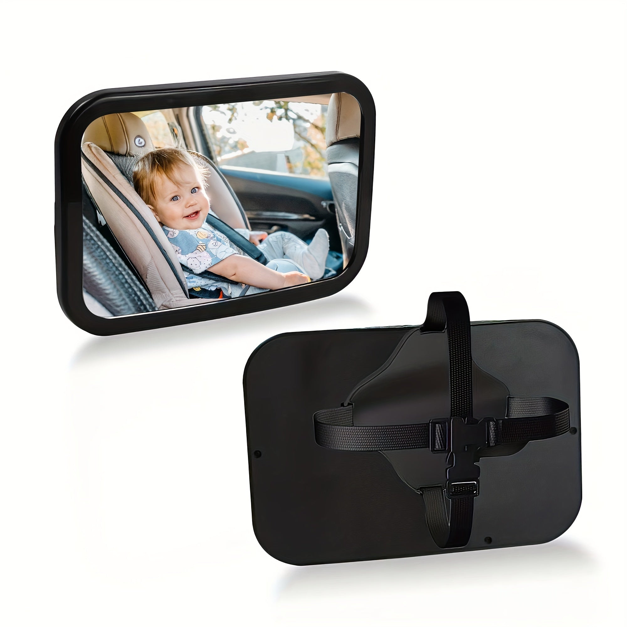 Safety Shatterproof Car Mirror Rear Facing Wide Crystal Clear