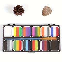 12 grid Face Paint Body Paint Box Water soluble Paint