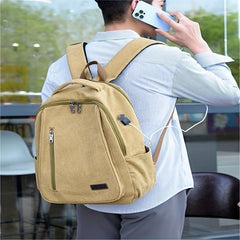 Vintage Canvas School Bag for Travel and School