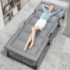 Outdoor Folding Bed Single Bed Adjustable Lounger for Office Nap