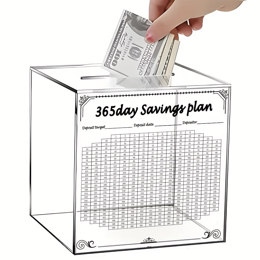 365 Days Savings Planner Money Bank For Adults Unbreakable Coin Change Money Box