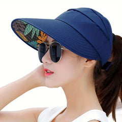 Wide Brim Sun Protection Visor Sun Hat Anti UV Lightweight Breathable Beach Hat