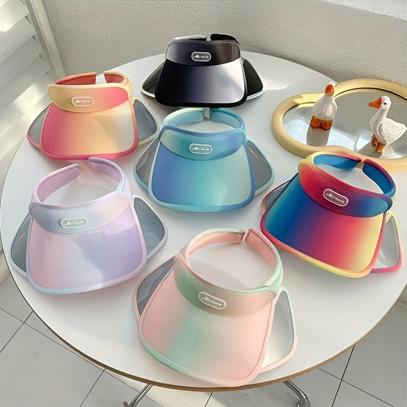 Sun Protection Cap Gradient Anti Ultraviolet Large Brim Hat