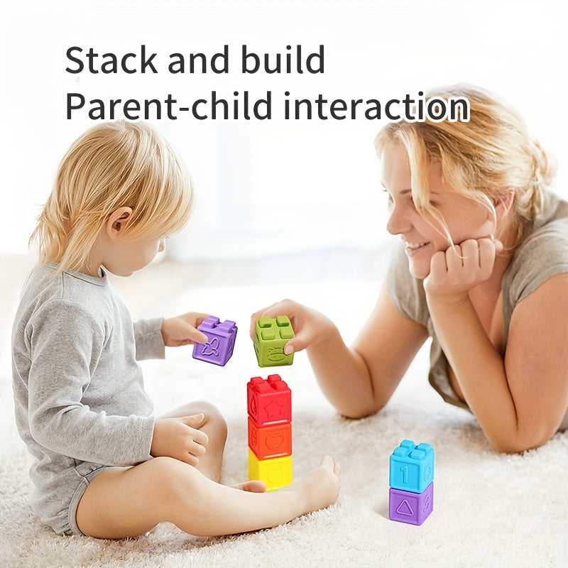 6pcs Building Block Toy - Stacking Fun Early Education Toy