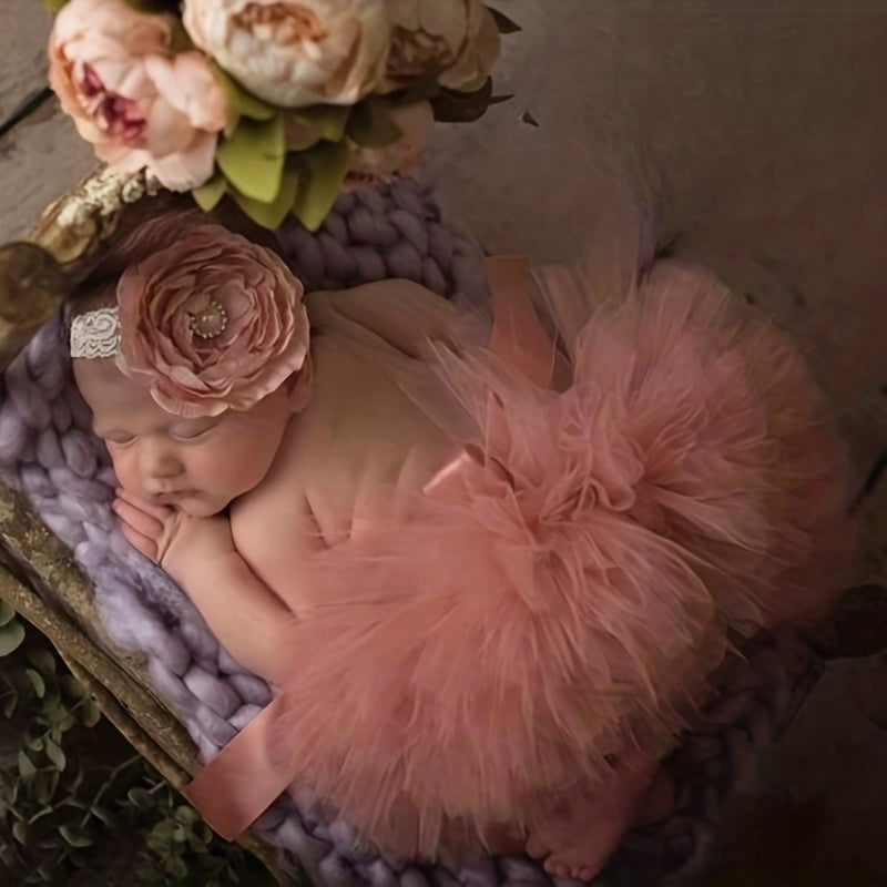 Baby Pink Tutu Set Newborn Tutu Set Pink Tutu And Headband Set